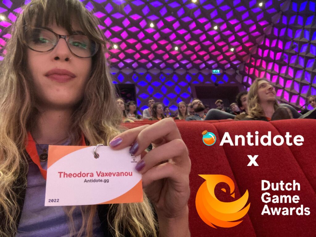 Antidote's UX Researcher, Thea Vaxevanou attends Game Dutch Awards