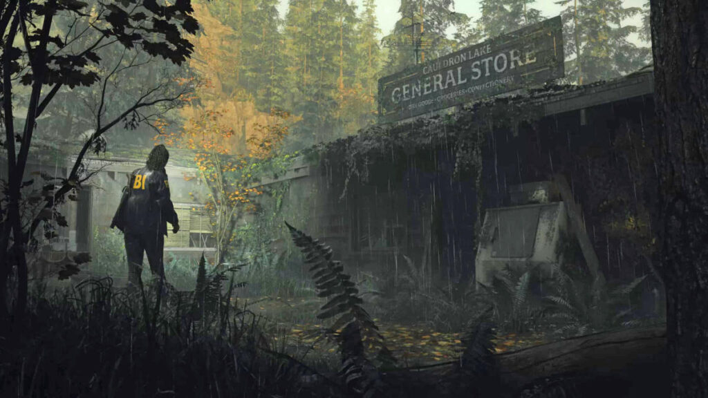 A full playthrough image from an Alan Wake 2 gameplay