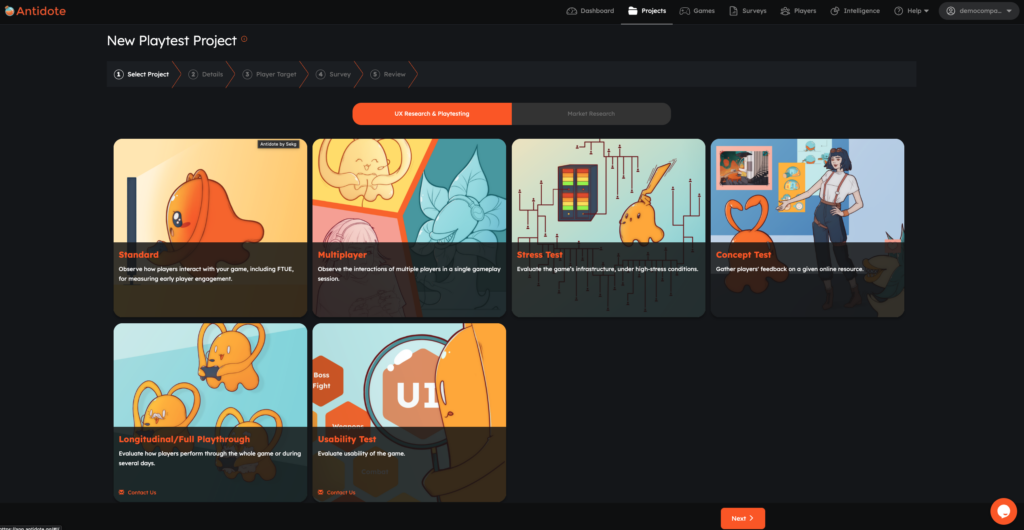 platform screenshot