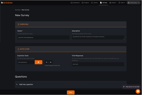Playtesting & User Research Platform for Game Studios