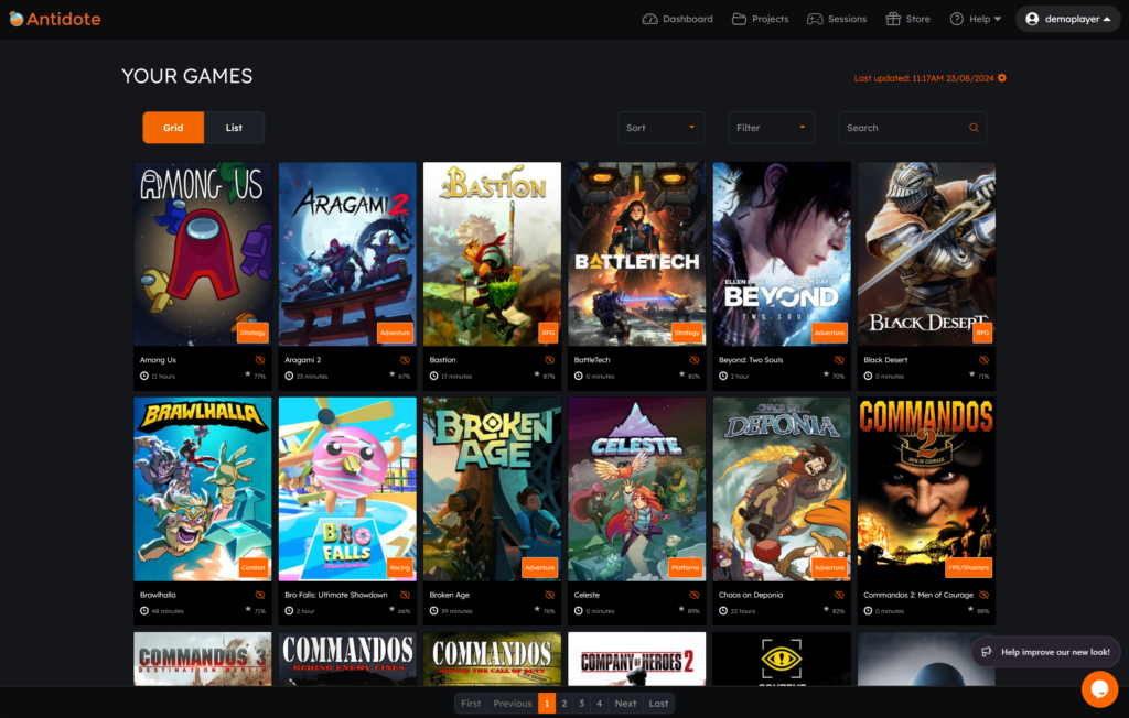 Playtesting & User Research Platform for Game Studios